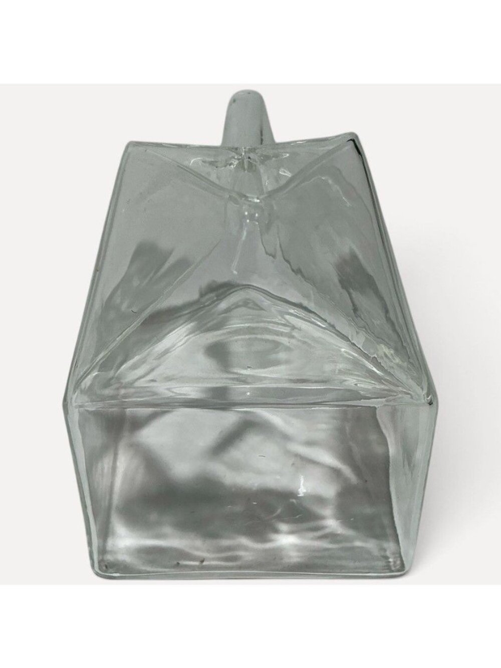 Vintage Milk Carton Shaped Glass Creamer - Picture 5 of 5